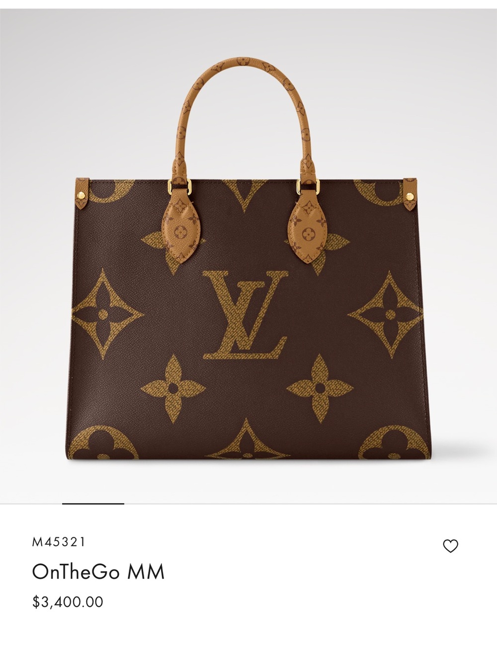 Louis Vuitton Brown Monogram Tote with Dark Brown Handles - Picture 6 of 7